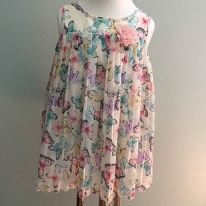 H&M 18/24 month butterfly dress euc